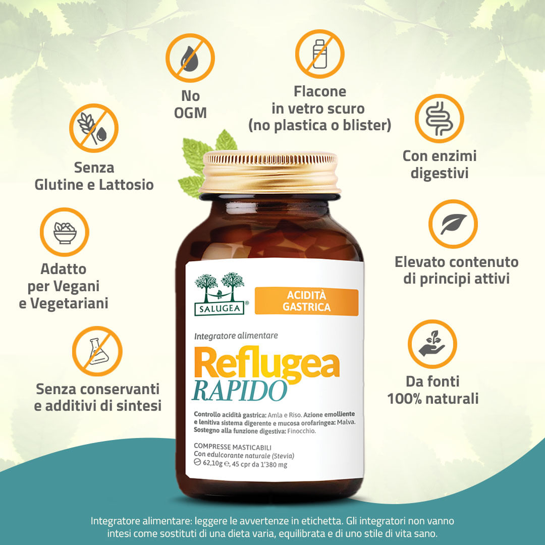 REFLUGEA RAPIDO SALUGEA 45 COMPRESSE MASTICABILI DA 1380 MG