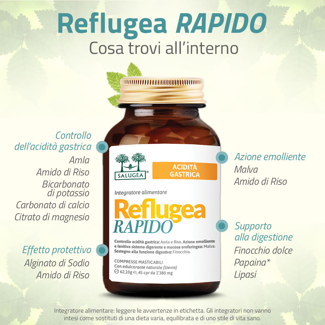 REFLUGEA RAPIDO SALUGEA 45 COMPRESSE MASTICABILI DA 1380 MG