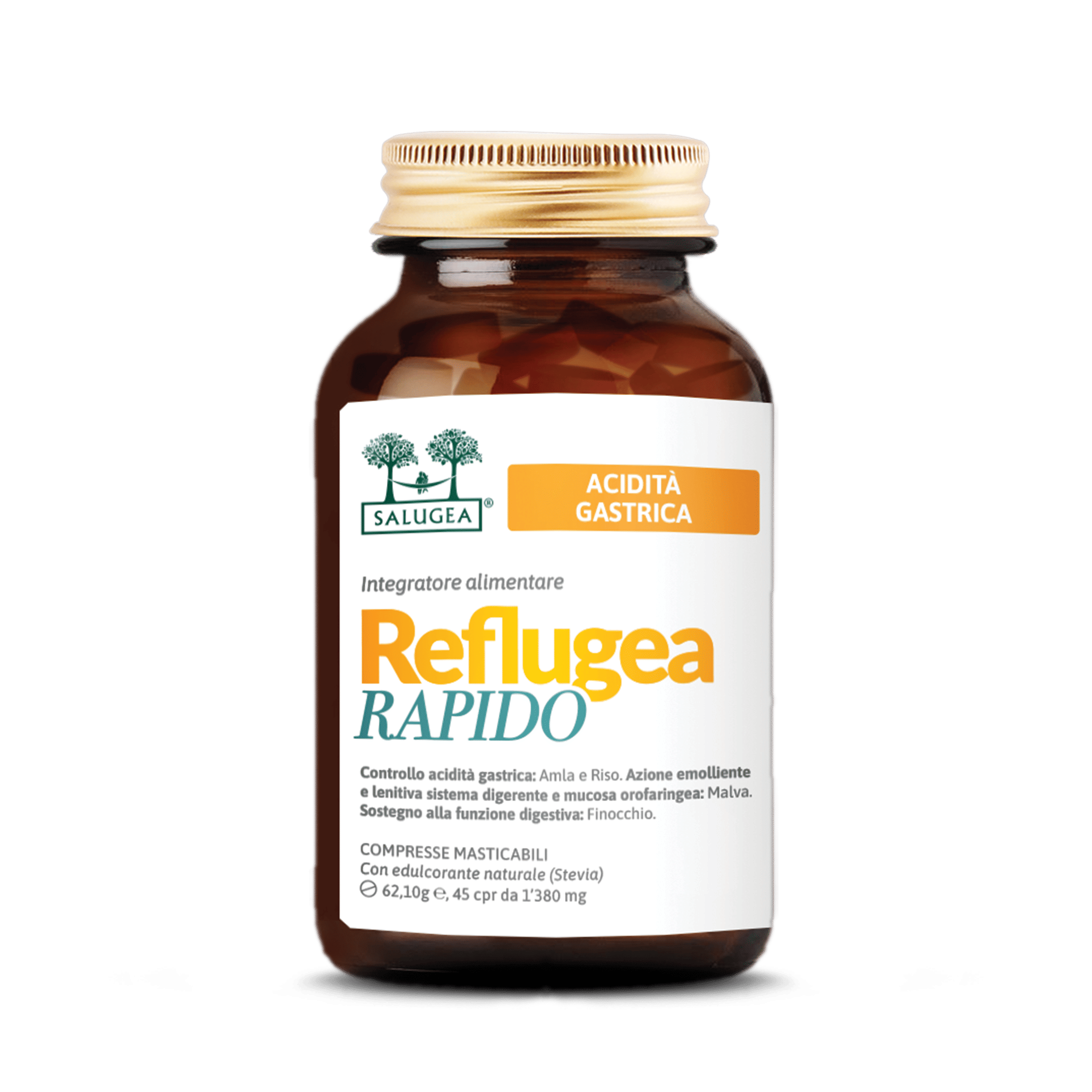 REFLUGEA RAPIDO SALUGEA 45 COMPRESSE MASTICABILI DA 1380 MG