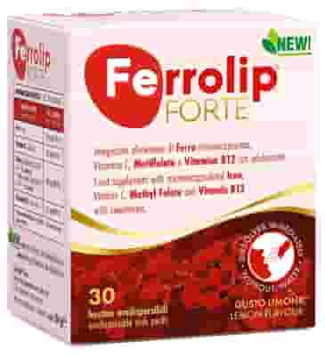FERROLIP FORTE 30 BUSTINE ORODISPERSIBILI GUSTO LIMONE CON EDULCORANTI NEW