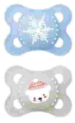 MAM ORIGINAL 16+ WINTER LIMITED EDITION SILICONE MASCHIO 2 PEZZI