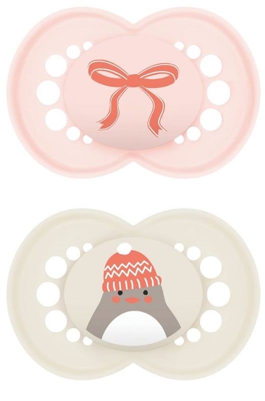 MAM ORIGINAL 2-6 WINTER LIMITED EDITION SILICONE FEMMINA 2 PEZZI