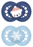 MAM ORIGINAL 6+ WINTER LIMITED EDITION SILICONE MASCHIO 2 PEZZI