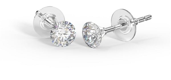 BJT402 ORECCHINI CRYSTAL/SWAROVSKI 4MM GOLD PLATED