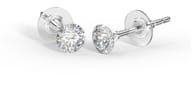 BJT402 ORECCHINI CRYSTAL/SWAROVSKI 4MM GOLD PLATED