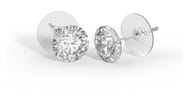 BJT403 ORECCHINI CRYSTAL/SWAROVSKI 8MM STAINLESS STEEL