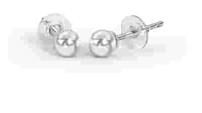 BJT404 ORECCHINI PERLA SWAROVSKI 4MM STAINLESS STEEL