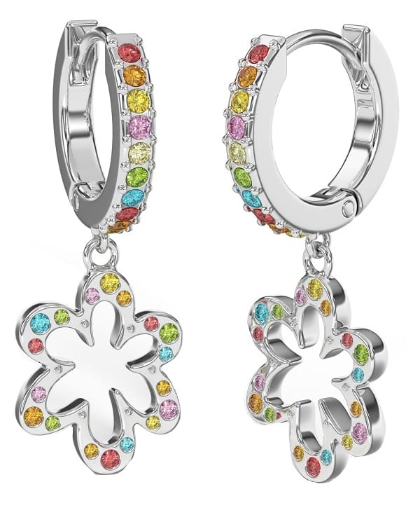 BJT412 ORECCHINI SANTORINI/CRISTALLI MULTICOLOR STAINLESS STEEL