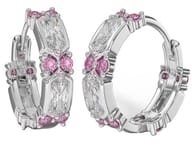 BJT413 ORECCHINI RING/CRISTALLI BIANCHI 19MM STAINLESS STEEL