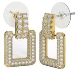 BJT424 ORECCHINI FULL/CRISTALLI MULTICOLOR 20MM GOLD PLATED