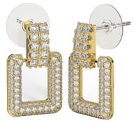 BJT424 ORECCHINI FULL/CRISTALLI MULTICOLOR 20MM GOLD PLATED