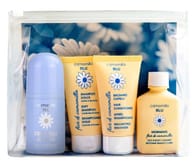 CAMOMILLA BLU KIT FIOR DI CAMOMILLA 1 SHAMPOO DOLCE 50 ML + 1 BALSAMO CAPELLI 50 ML + 1 DETERGENTE VISO CORPO 50 ML + 1 DEO ROLL SENSITIVE 50 ML