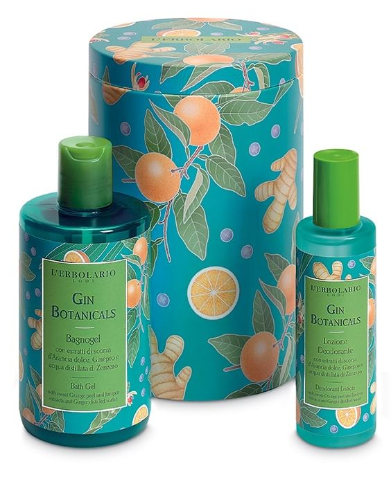 GIN BOTANICALS BEAUTY BOX BACCHE DI GINEPRO EDIZIONE LIMITATA 1 BAGNOGEL 300 ML + 1 LOZIONE DEODORANTE 100 ML