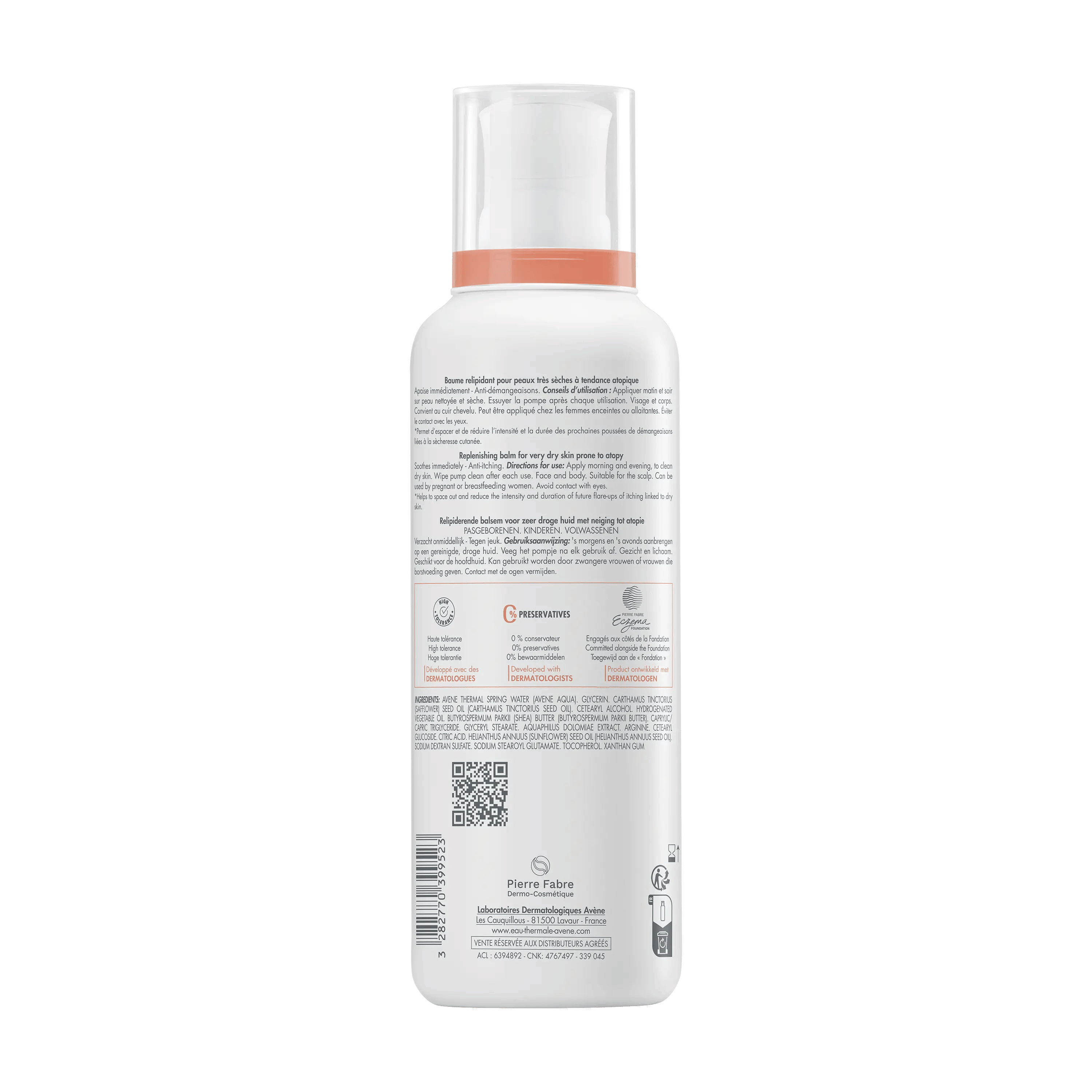 AVENE XERACALM AD BALSAMO LIPORESTITUTIVA 400 ML NUOVA FORMULA