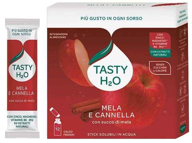 TASTY H2O MELA CANNELLA 12 STICK