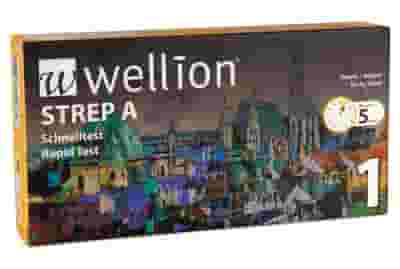 TEST RAPIDO AUTODIAGNOSTICO WELLION STREP A RILEVAZIONE QUALITATIVA ANTIGENI STREPTOCOCCO A IN CAMPIONI DI TAMPONE FARINGEO UMANO 1 PEZZO