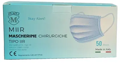 MIIR MASCHERINA CHIRURGICA AZZURRA 50 PEZZI MIIR MASCHERINA CHIRURGICA AZZURRA 50 PEZZI
