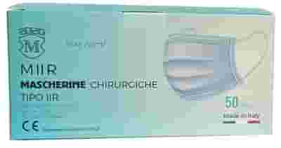 MIIR MASCHERINA CHIRURGICA AZZURRA 50 PEZZI