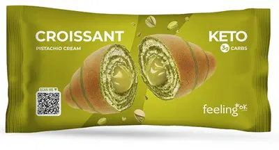 FEELING OK CROISSANT RIPIENO DI CREMA AL PISTACCHIO 50 G FEELING OK CROISSANT RIPIENO DI CREMA AL PISTACCHIO 50 G