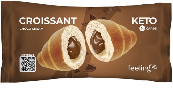 FEELING OK CROISSANT RIPIENO DI CREMA AL CIOCCOLATO 50 G