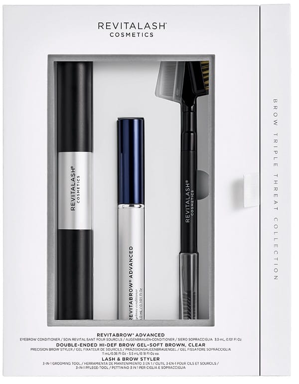 Brow Triple Threat Collection Kit Composto Da Revitabrow Advanced 3 Ml+Hidef Brow Gel Soft Brown 11 Ml+Lash & Brow Styler