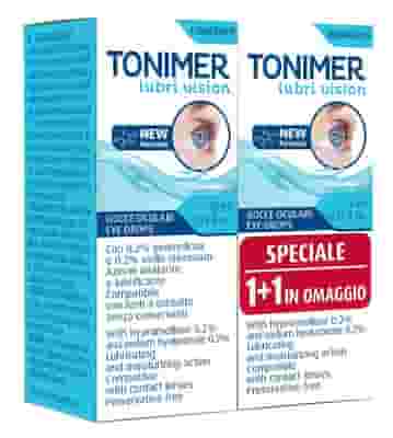 GOCCE OCULARI TONIMER LUBRI VISION 10 ML 2 PEZZI PROMO