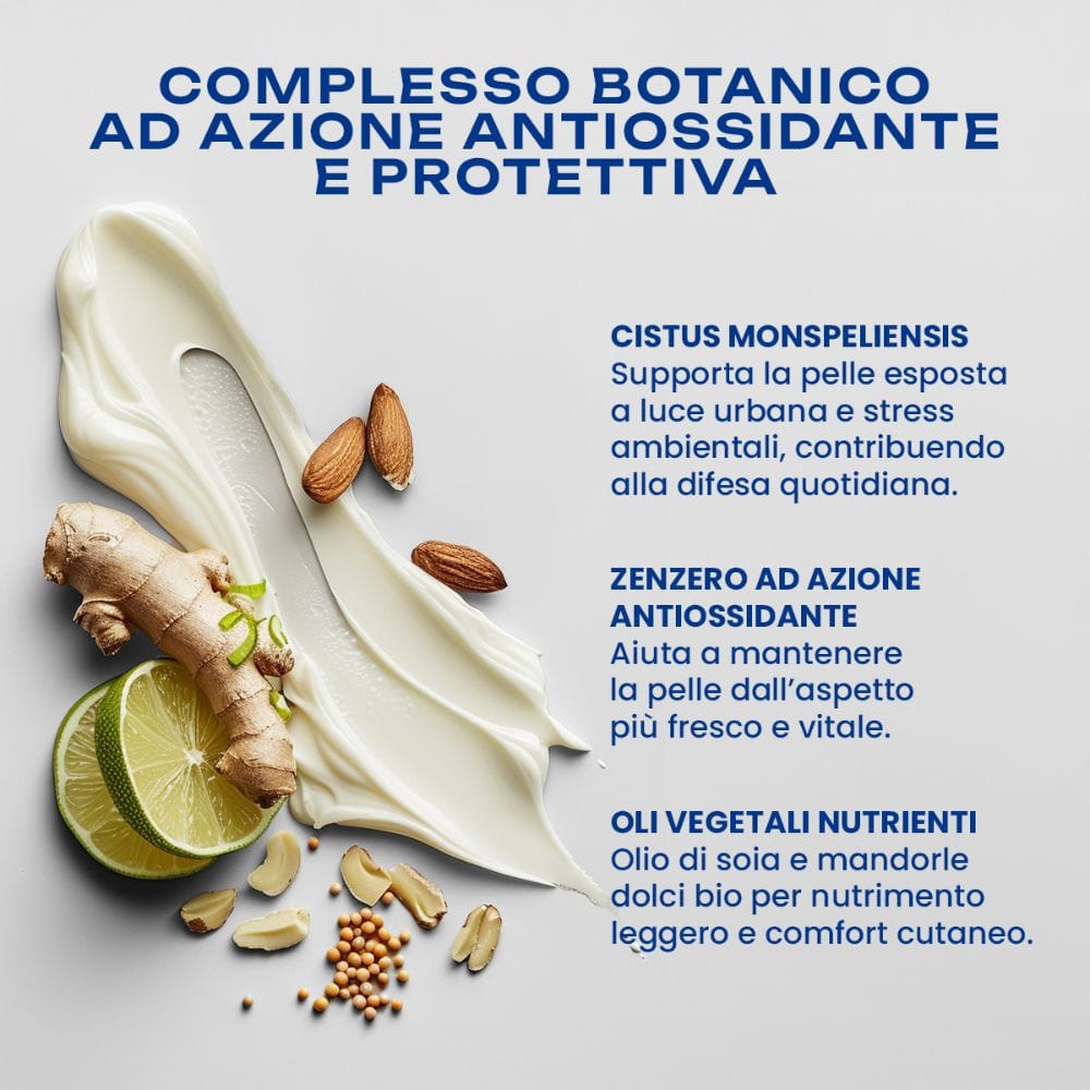 Crema Viso Giorno Idratante Antiossidante con Acido Ialuronico – INEENOS Antioxiday! (50 ml) – protezione quotidiana e luminosità della pelle