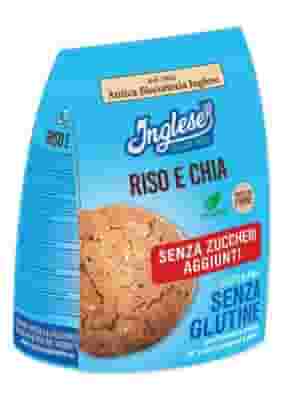 INGLESE BISCOTTI SENZA ZUCCHERO RISO E CHIA 200 G PROMOZIONE 2+1