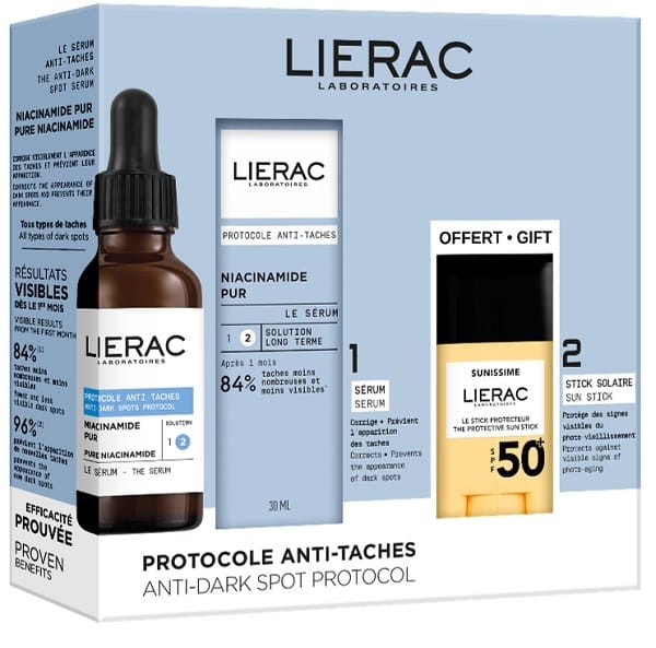 LIERAC COFFRET PROTOCOLLO ANTI-MACCHIE SIERO 30 ML + STICK PROTETTIVO SPF50+ 10 G