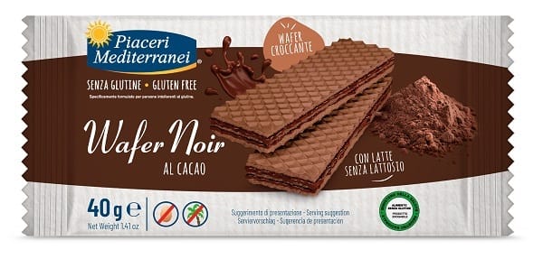 PIACERI MEDITERRANEI WAFER NOIR CACAO 40 G