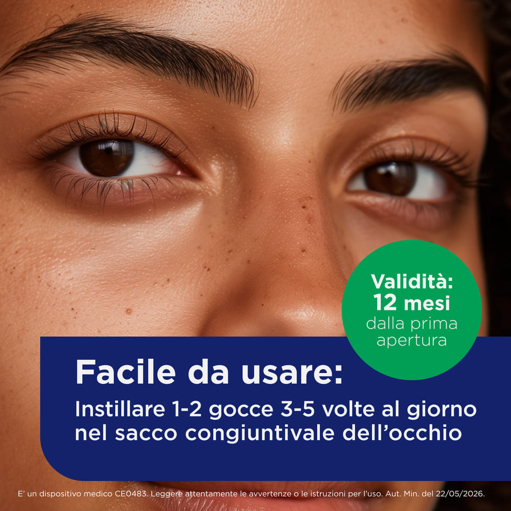  Bepanthenol Collirio - Lacrime artificiali occhi secchi senza conservanti, 10 ml
