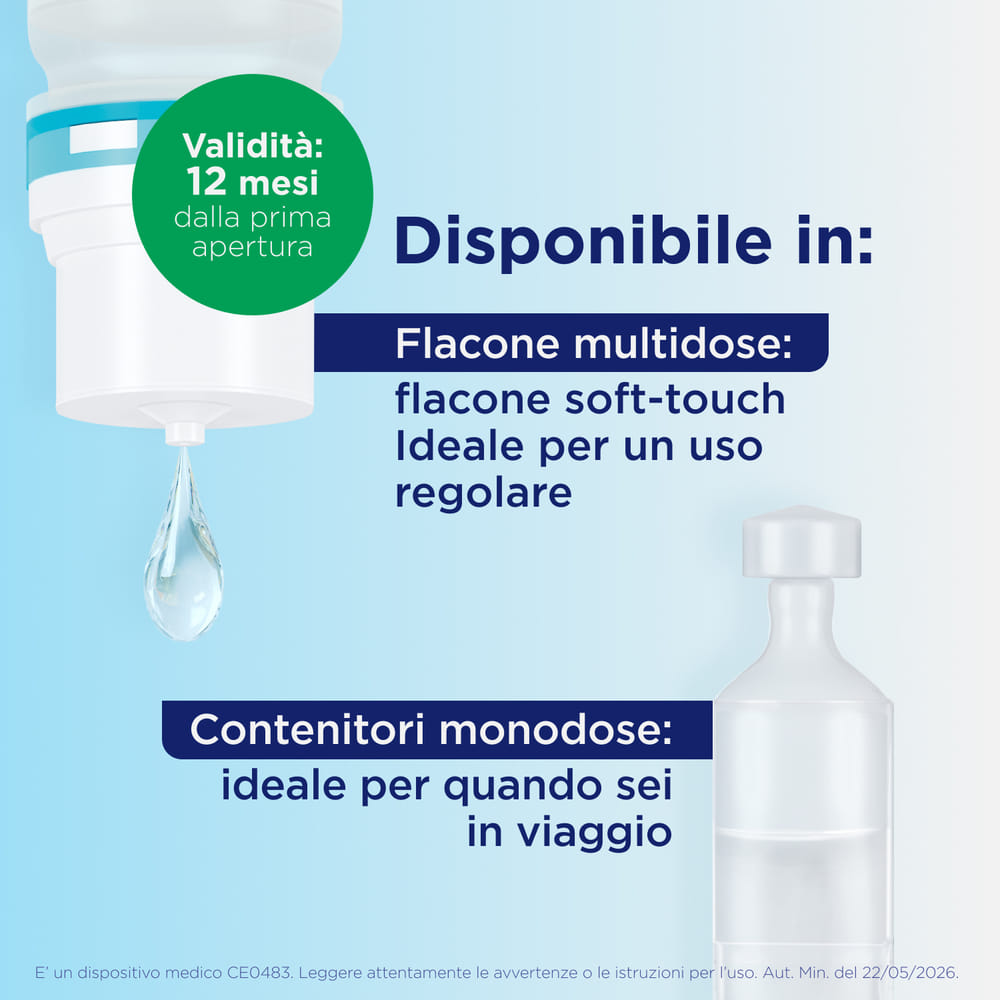  Bepanthenol Collirio - Lacrime artificiali occhi secchi senza conservanti, 10 ml