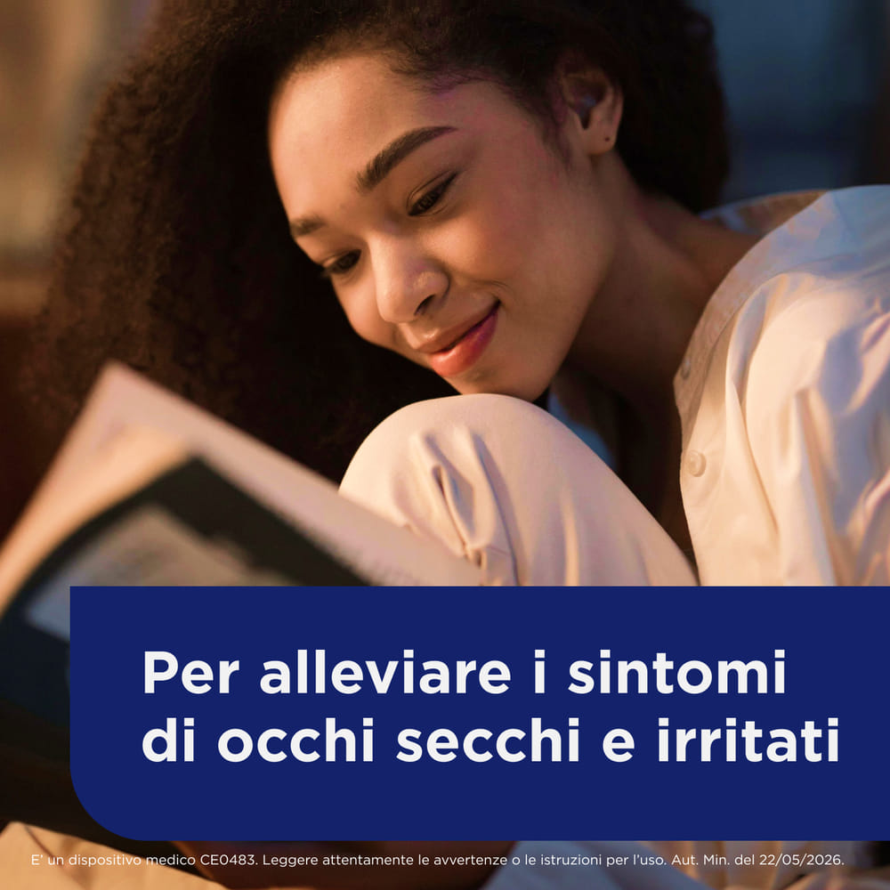 Bepanthenol Collirio Monodose - Lacrime artificiali occhi secchi senza conservanti, 20x0,5ml
