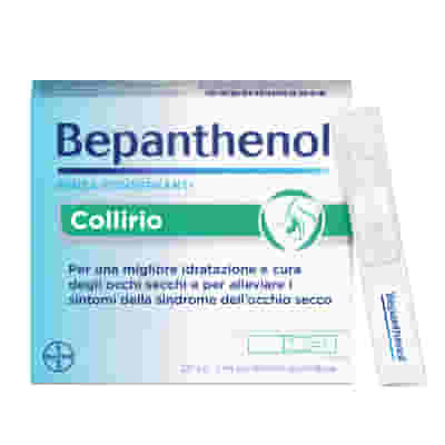 Bepanthenol Collirio Monodose - Lacrime artificiali occhi secchi senza conservanti, 20x0,5ml