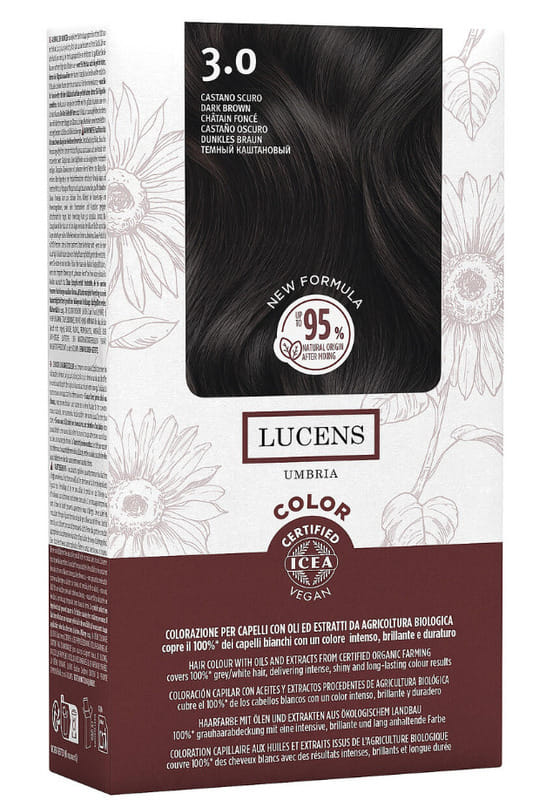 LUCENS UMBRIA TINTA COLOR LUCENS 3.00 CASTANO SCURO 135 ML
