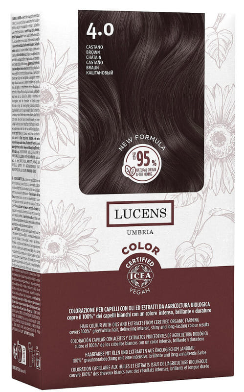 LUCENS UMBRIA TINTA COLOR LUCENS 4.00 CASTANO 135 ML