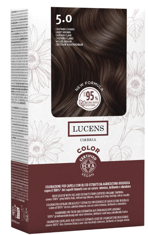 LUCENS UMBRIA TINTA COLOR LUCENS 5.00 CASTANO CHIARO 135 ML
