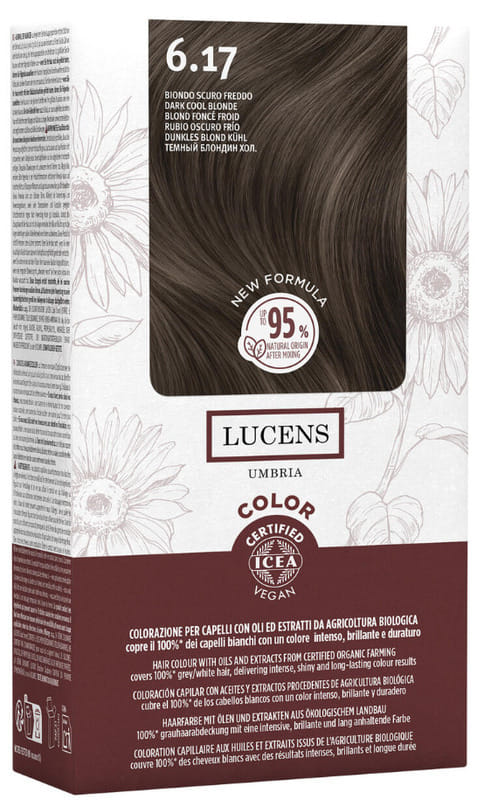 LUCENS UMBRIA TINTA COLOR LUCENS 6.17 BIONDO SCURO FREDDO 135 ML