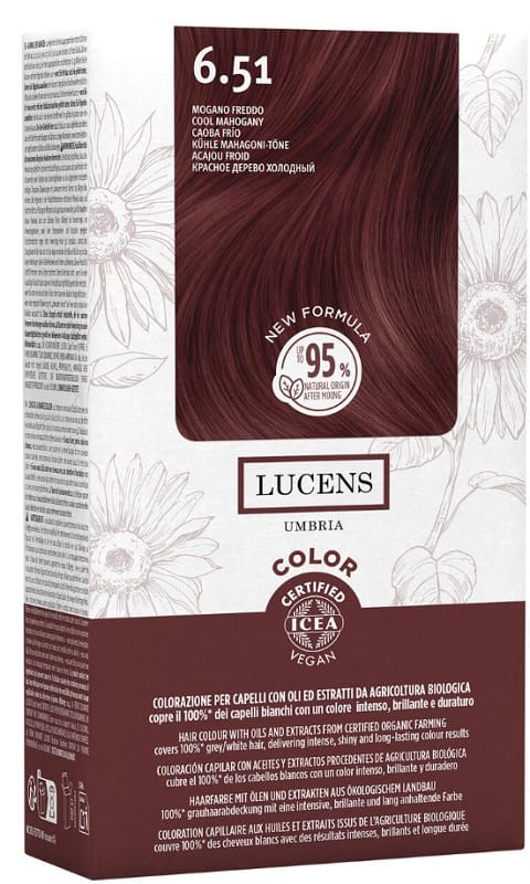 LUCENS UMBRIA TINTA COLOR LUCENS 6.51 MOGANO FREDDO 135 ML