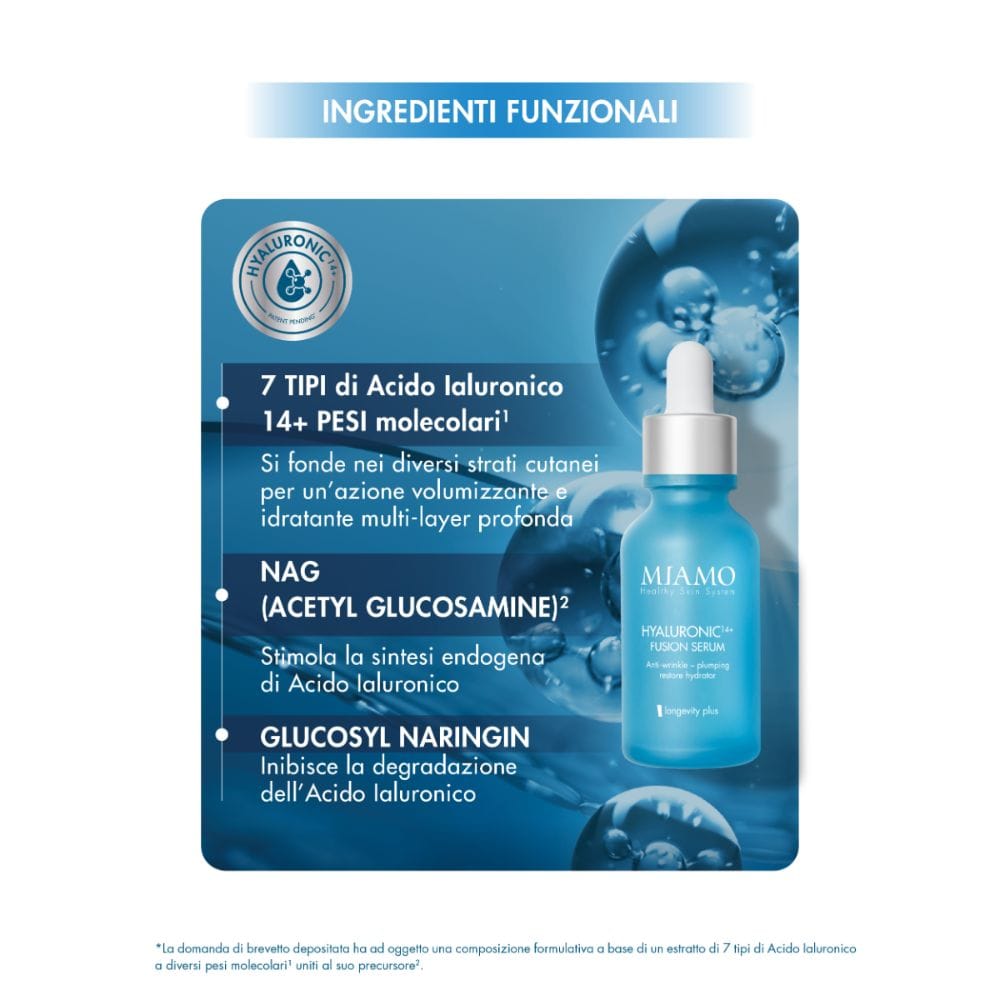 MIAMO 2026 COFANETTO PLUMP&FILL HYALURONIC 14+ FUSION SERUM 30 ML + COLLAGEN BOOST INTENSE SERUM 10 ML + EPIGENAGE SHOT 1 ML