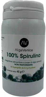 ALGA VENICE 100% SPIRULINA 90 SUPERGELEE ALGA VENICE 100% SPIRULINA 90 SUPERGELEE