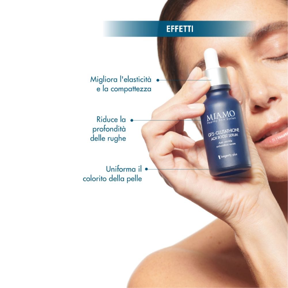 MIAMO 2026 COFANETTO LIFT&AOX MULTI PEPTIDE 20% LIFTING SERUM 30 ML + GF5 GLUTATHIONE AOX BOOST SERUM 10 ML + EPIGENAGE SHOT 1 ML