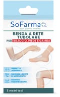 BENDA A RETE TUBOLARE SOFARMAPIU' PER BRACCIO PIEDE E GAMBA 3 METRI TESI