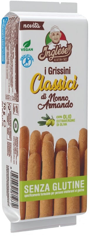 INGLESE GRISSINO LUNGO OLIO EXTRAVERGINE 70 G