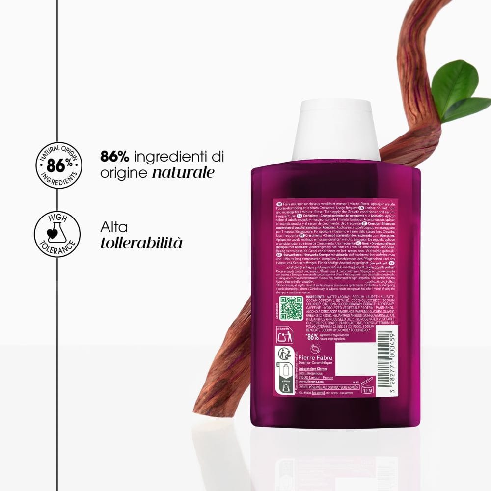 KLORANE SHAMPOO CHININA CRESCITA 200 ML