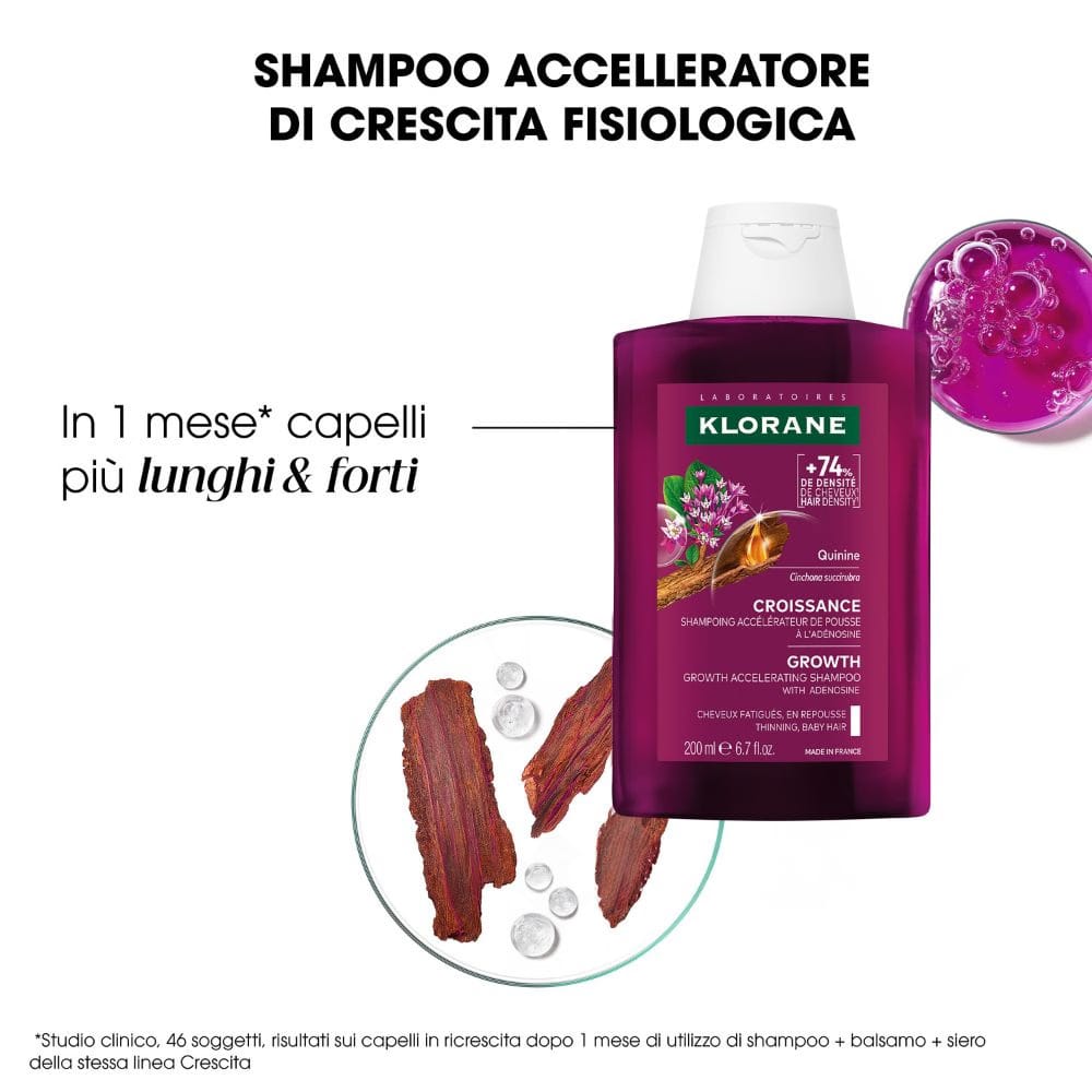 KLORANE SHAMPOO CHININA CRESCITA 200 ML