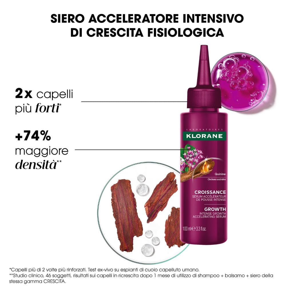 KLORANE SIERO CHININA CRESCITA 100 ML