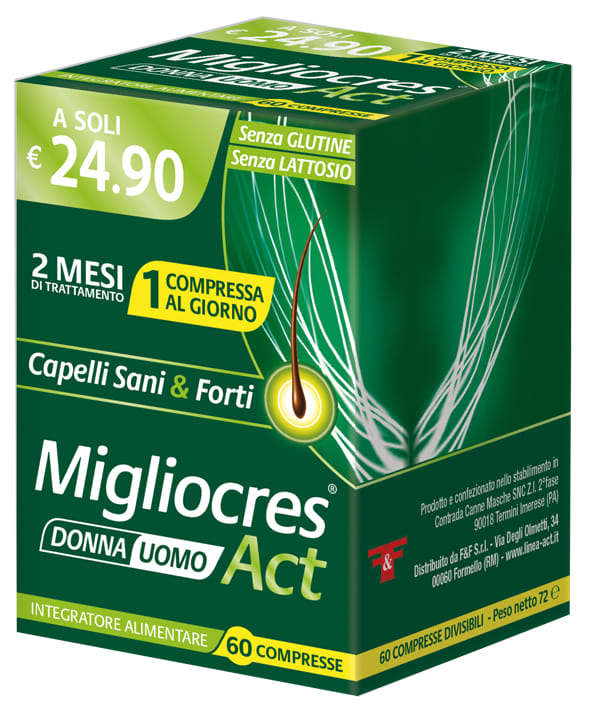 MIGLIOCRES ACT 60 COMPRESSE DIVISIBILI