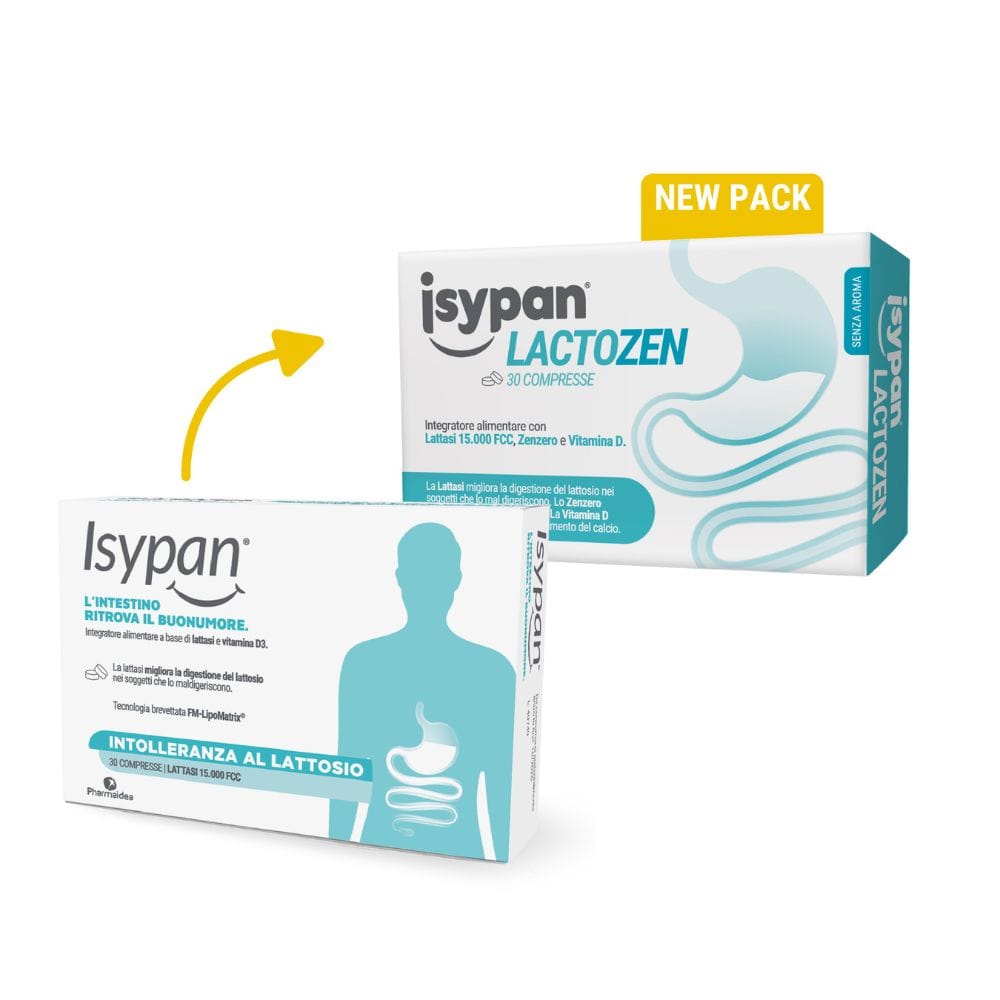ISYPAN LACTOZEN 30 COMPRESSE DA 0,48 G SENZA AROMA SENZA GLUTINE SENZA LATTOSIO