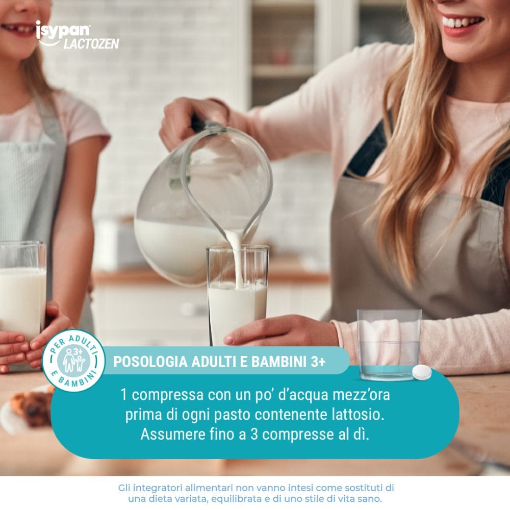 ISYPAN LACTOZEN 30 COMPRESSE DA 0,48 G SENZA AROMA SENZA GLUTINE SENZA LATTOSIO